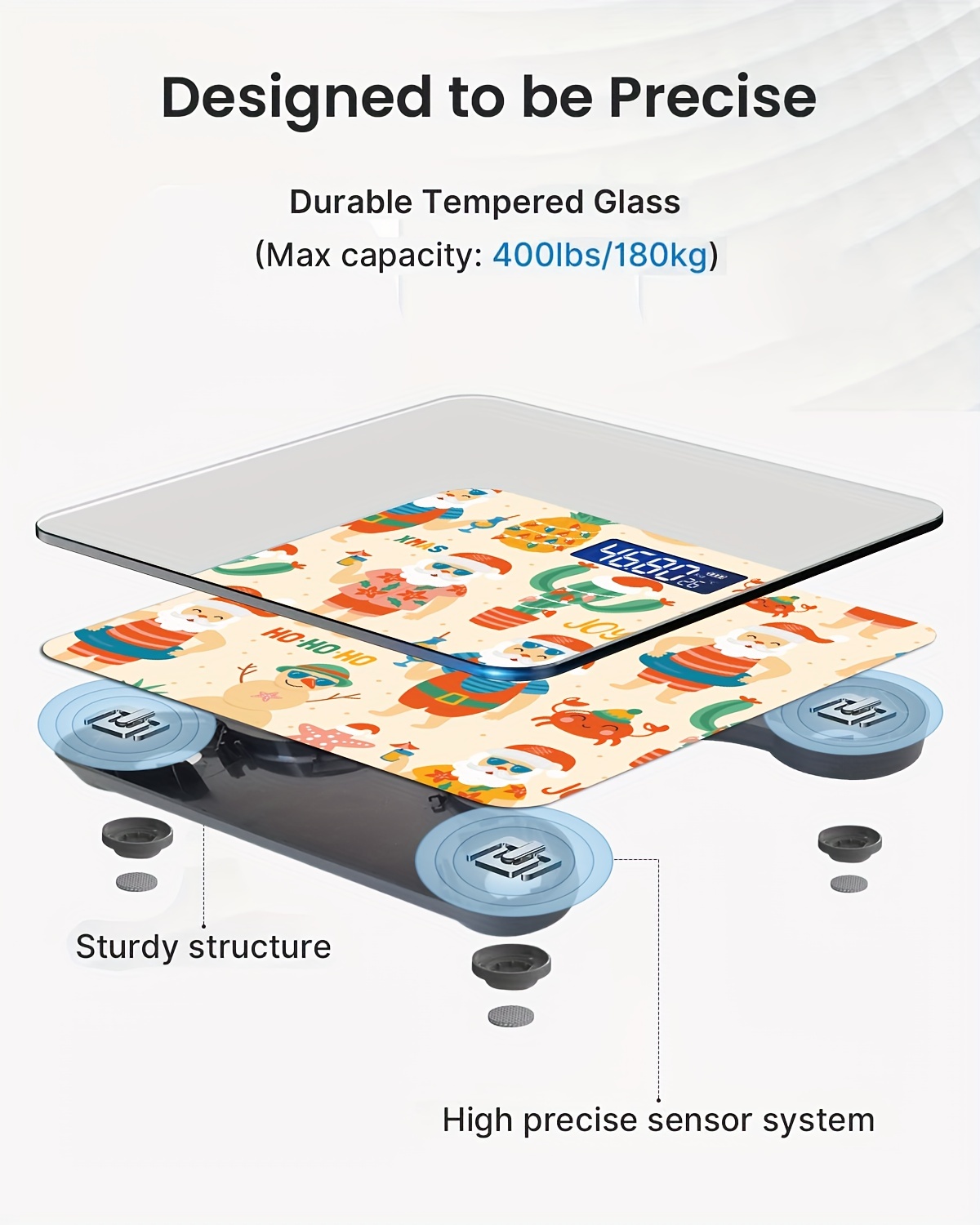 Digital Bathroom Scale With Temperature Highly Accurate Body - Temu