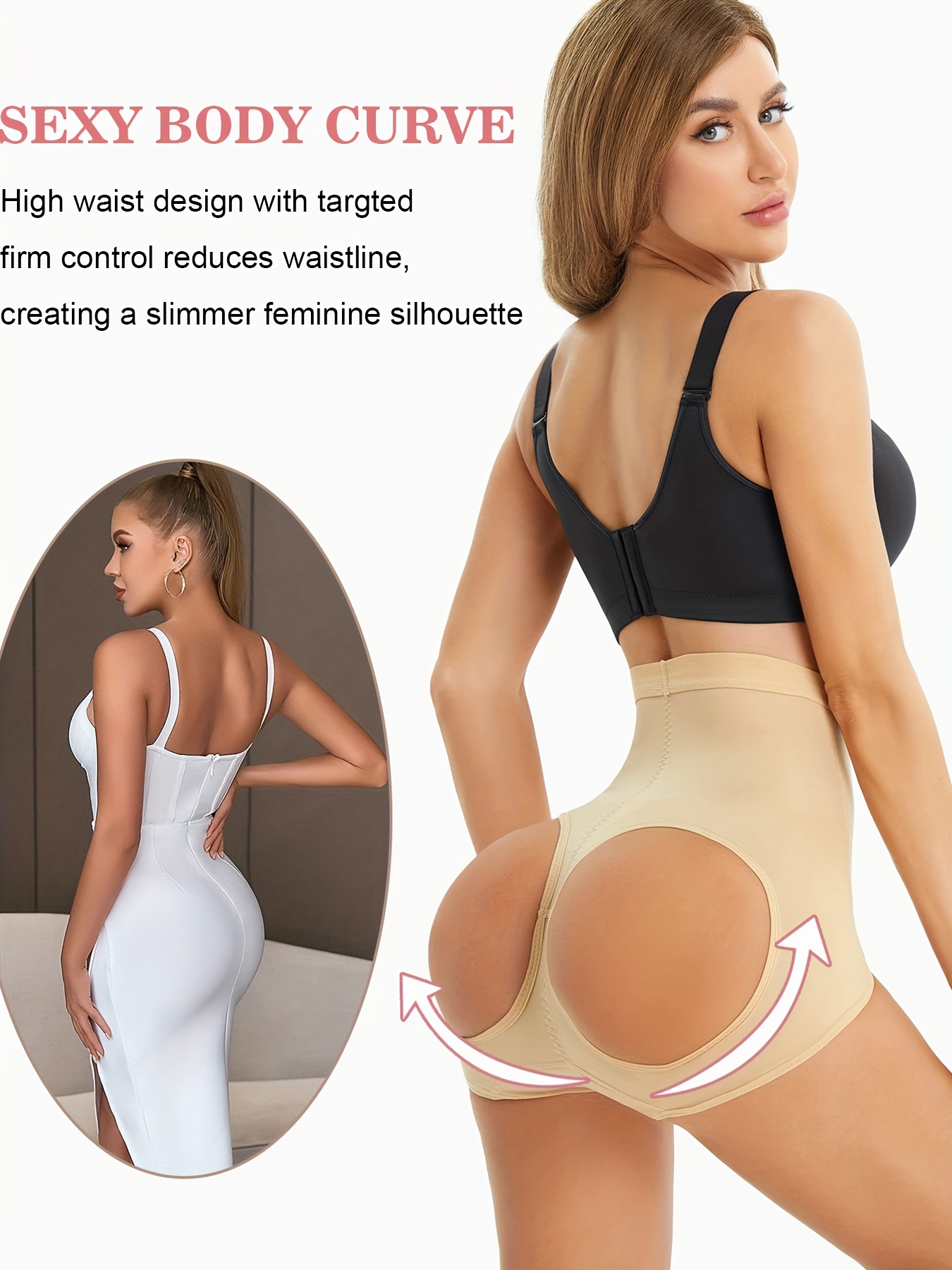Open Butt Shaping Panties Tummy Control Compression Slimmer - Temu Canada