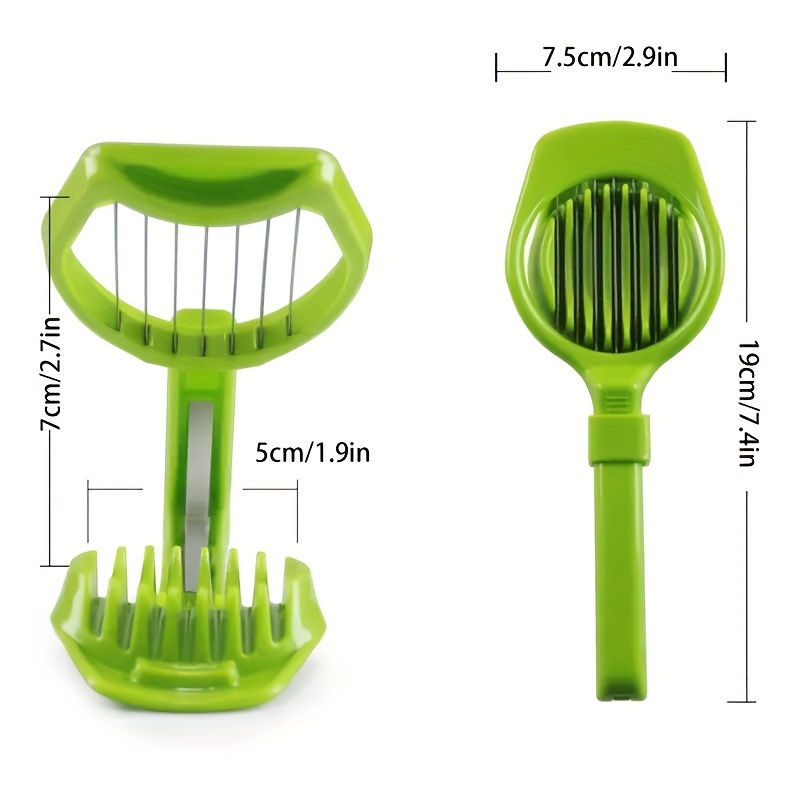 i KiTo Tomato Lemon Slicer Holder Round Fruits Onion Shreader Cutter Guide  Tongs with Handle Kitchen Cutting Potato Lime Food Stand Sta