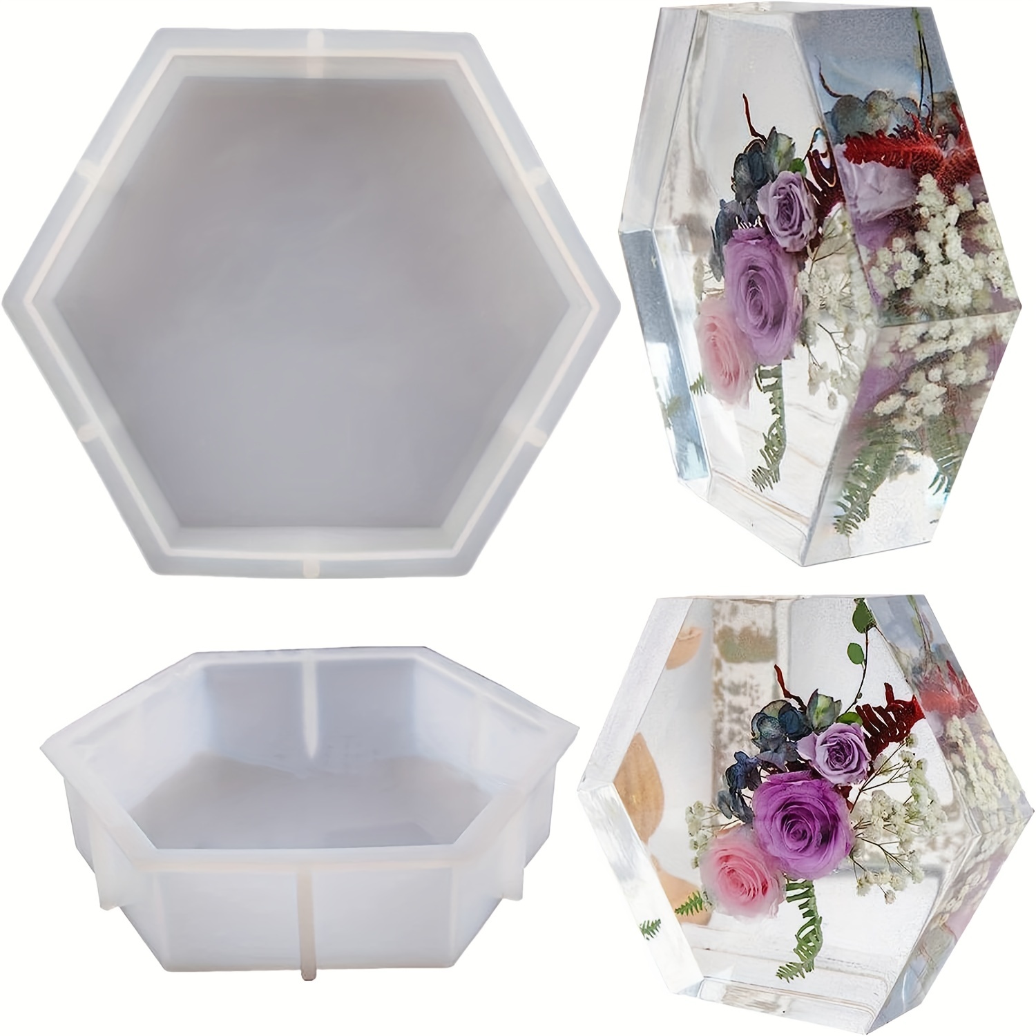 Large Resin Molds, Rectangle Silicone Molds For Resin Casting, Epoxy Resin  Molds For Flower Preserv