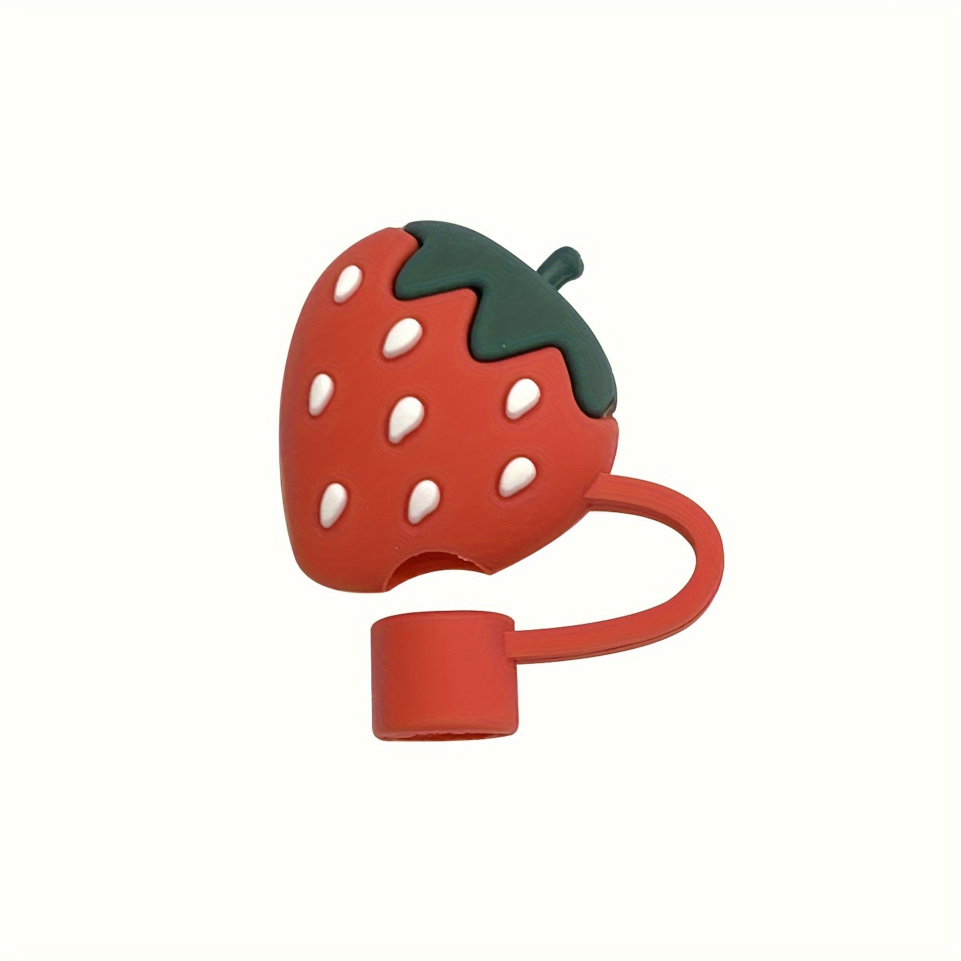 Reusable Strawberry Shape Straw Covers, Straw Tip Covers, Reusable Drinking  Straw Tips Lids Straw Toppers Straw Plug For Straws - Temu