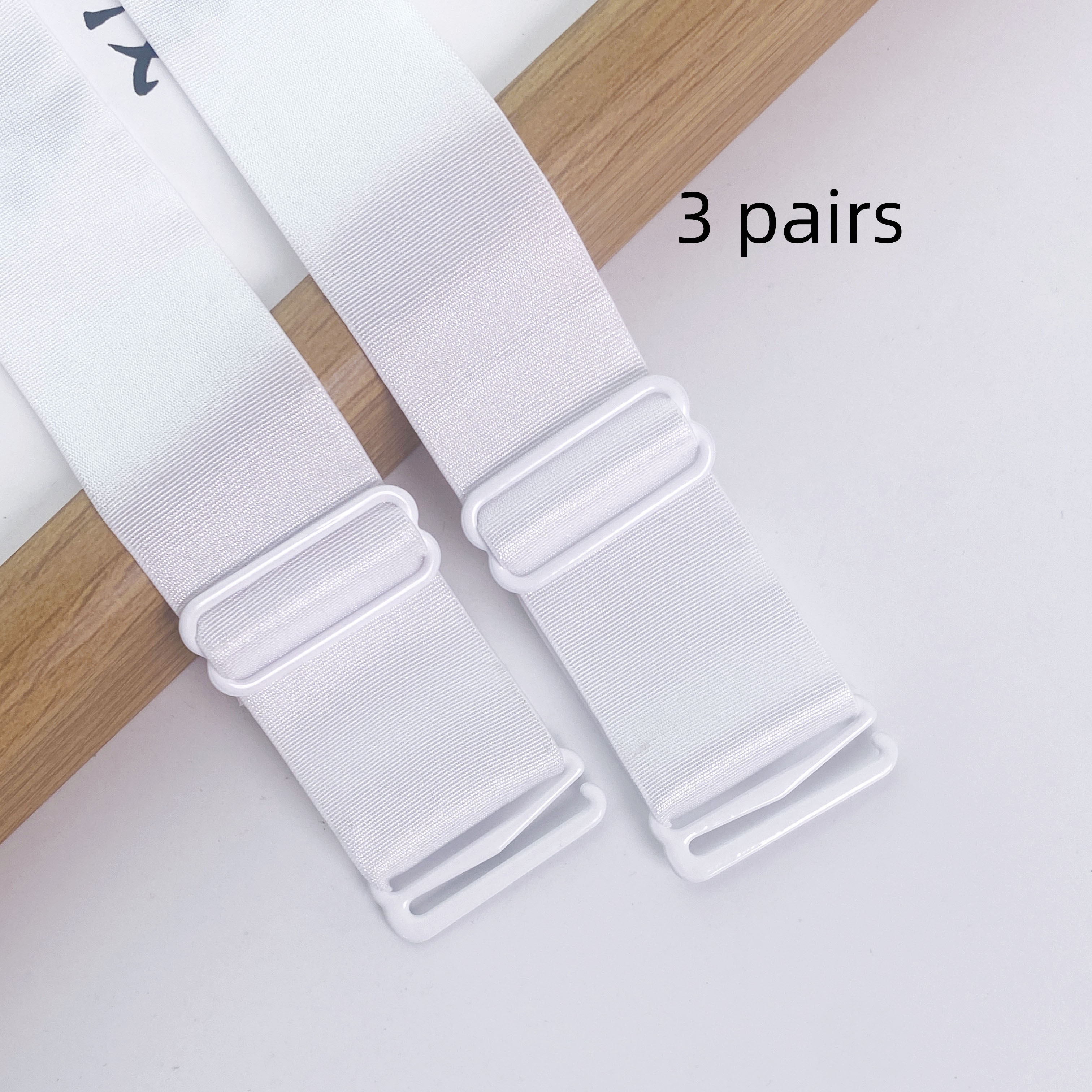 Widened Non-slip Straps Bras Solid Color Low-cut Collar Underwear