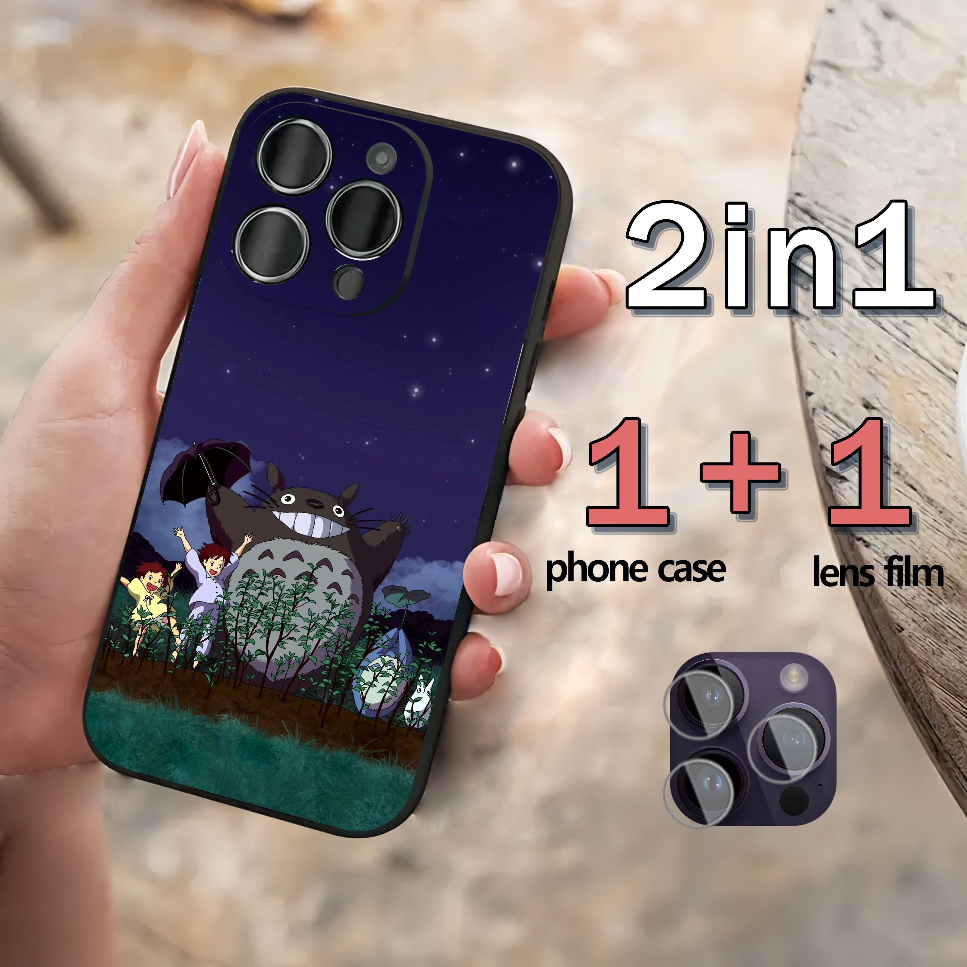 Super Cute Chinchilla Anime Case 2 in 1 Phone Case Lens Film Perfect Gift For Anime Lovers Halloween Valentine s Day Easter Boys Girls Girlfriend