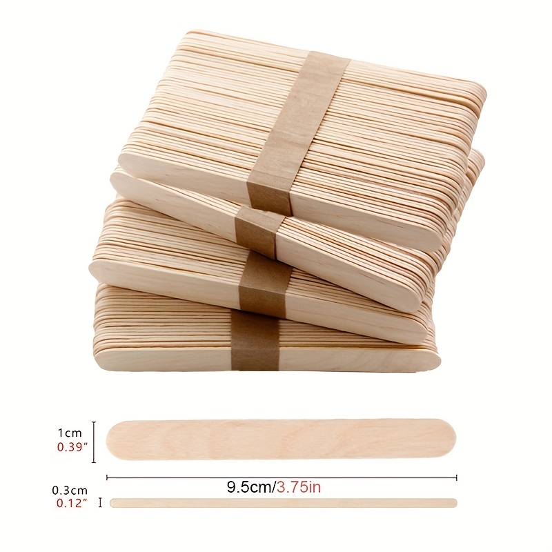 50pcs Colorful Hand Crafts DIY Wooden Sticks Popsicle Mold Ice
