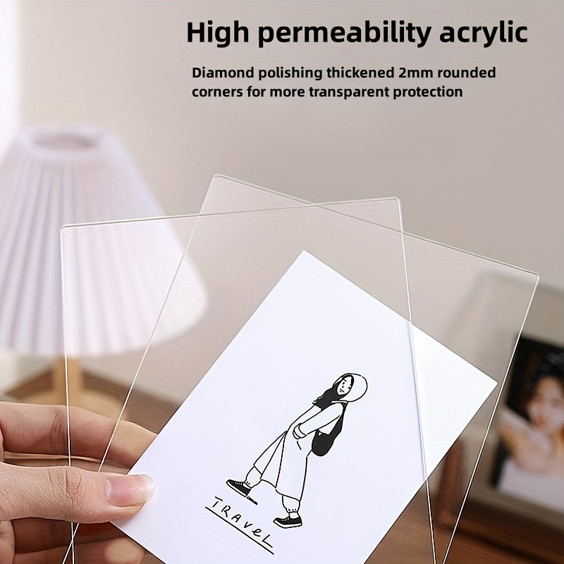 Multifunctional Picture Frame, Clear Acrylic Photo Frame, Simple Postcard  Decorative Poster Frame, Desktop Tabletop Display Frame, Photo Frames For  Wall And Tabletop Display - Temu