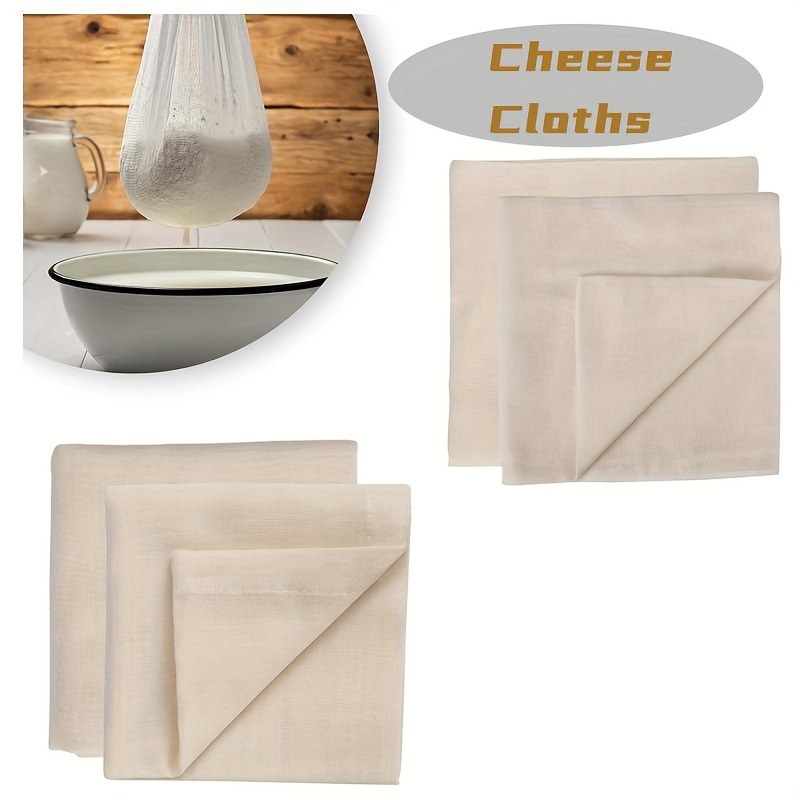 1pc Cheesecloth, Grade 90 Cheese Cloths For Straining Reusable, 100%  Unbleached Cheese Cloth Strainer Muslin Cloth For Cooking, Straining, Jelly  Makin