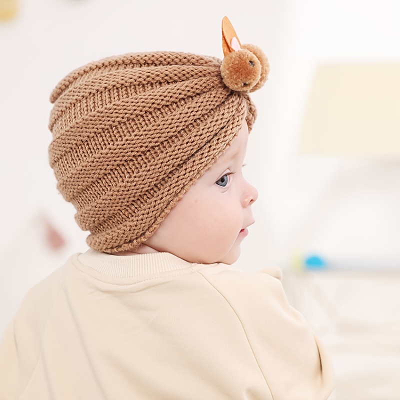 Bonnet turban au crochet pour bébé fille. Nouveau-né, 0-3, 3-6, 6