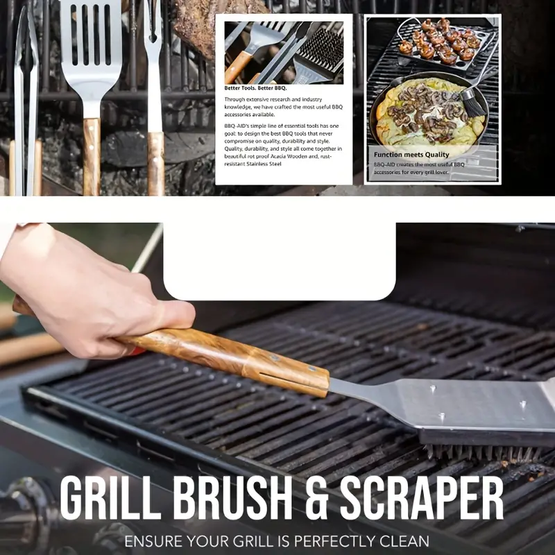 Cleaning Heads (w/ Scraper), The best grill brush