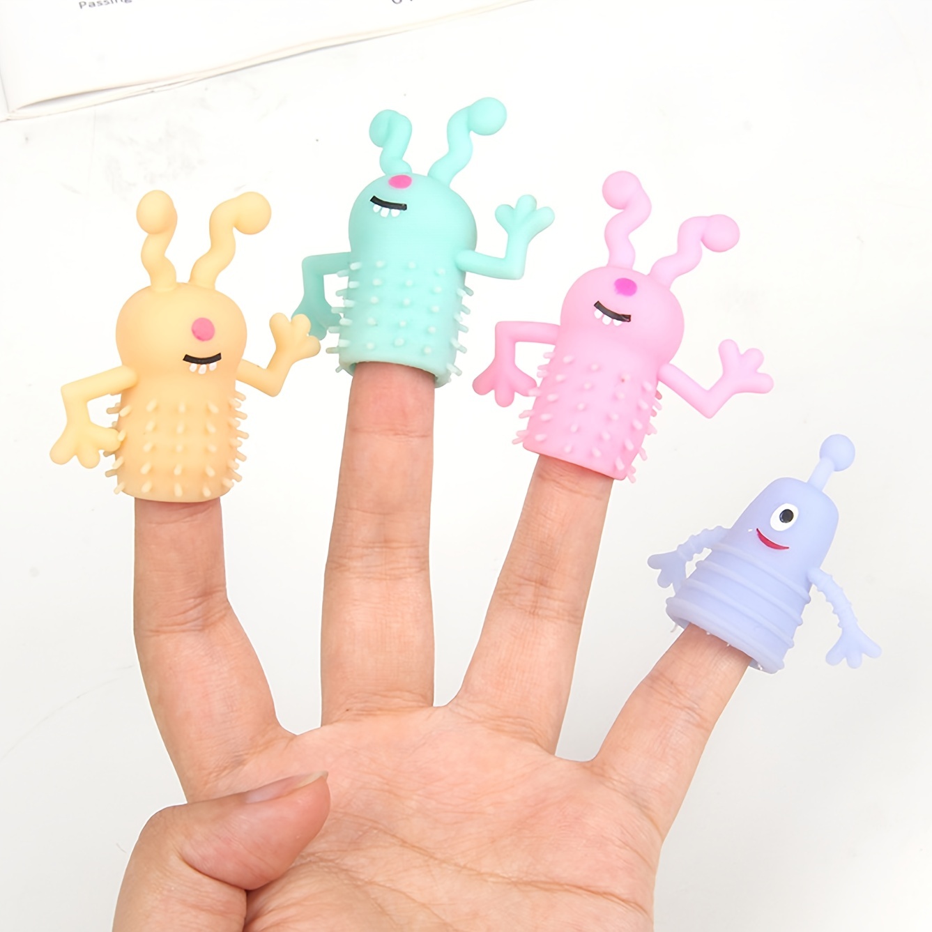 Mini Finger Doll Pet Cat Teaser Toy Party Favors Fun Toys Temu