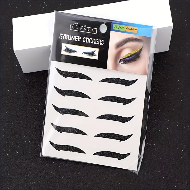 Glitter Eyeliner Stickers Instant Eye Line Strip Self-Adhesive Makeup Tool