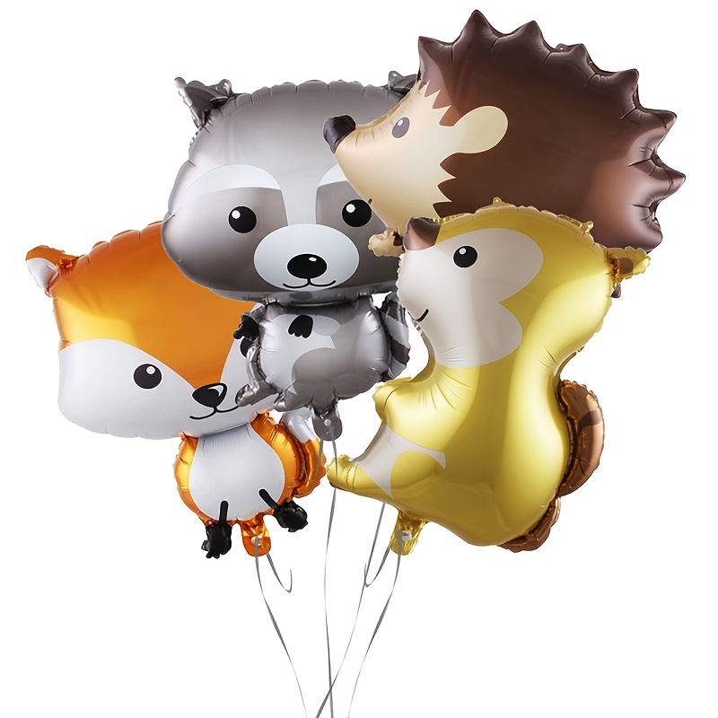 Forest Animals Toys Balloon Fox Raccoon Hedgehog Squirrel - Temu