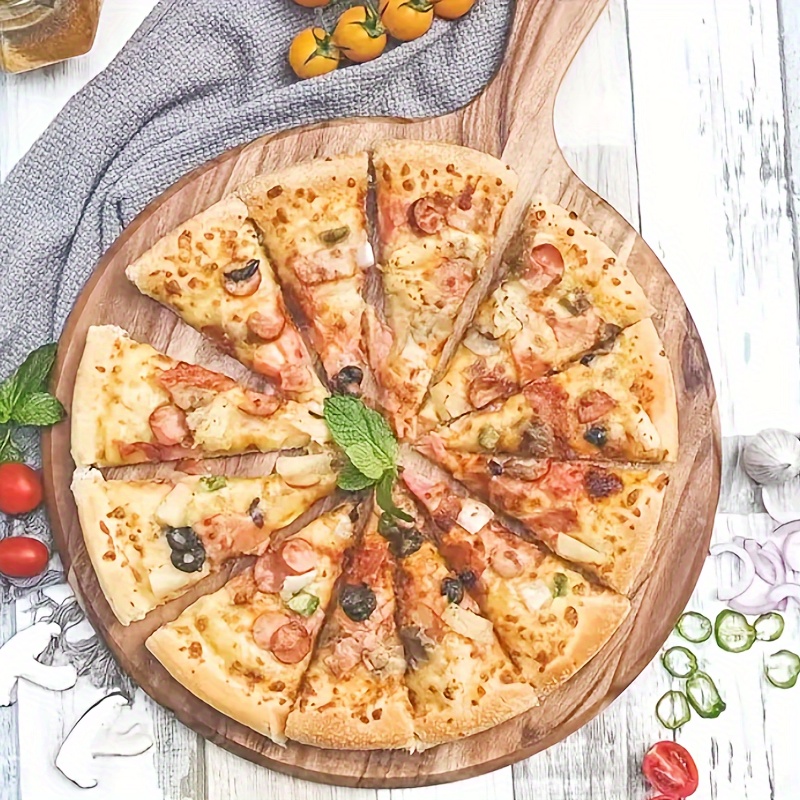 PLANCHE EN BOIS FORME PELLE A PIZZA RECTANGULAIRE BAMBOU