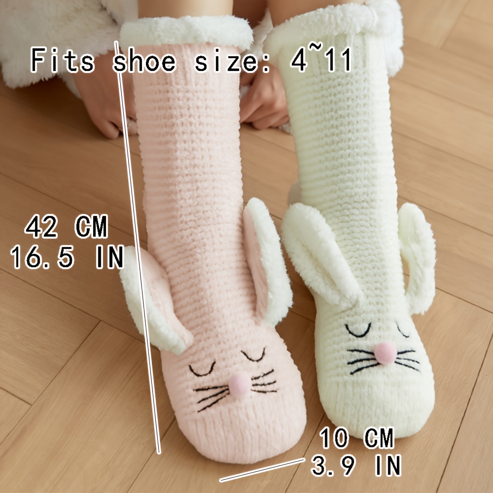 QKURT 5 Pairs Women Fluffy Socks, Coral Fleece Socks Novelty Breathable  Socks Animal Socks Comfy Bed Socks Soft Slipper Socks Winter Fuzzy Socks  Warm