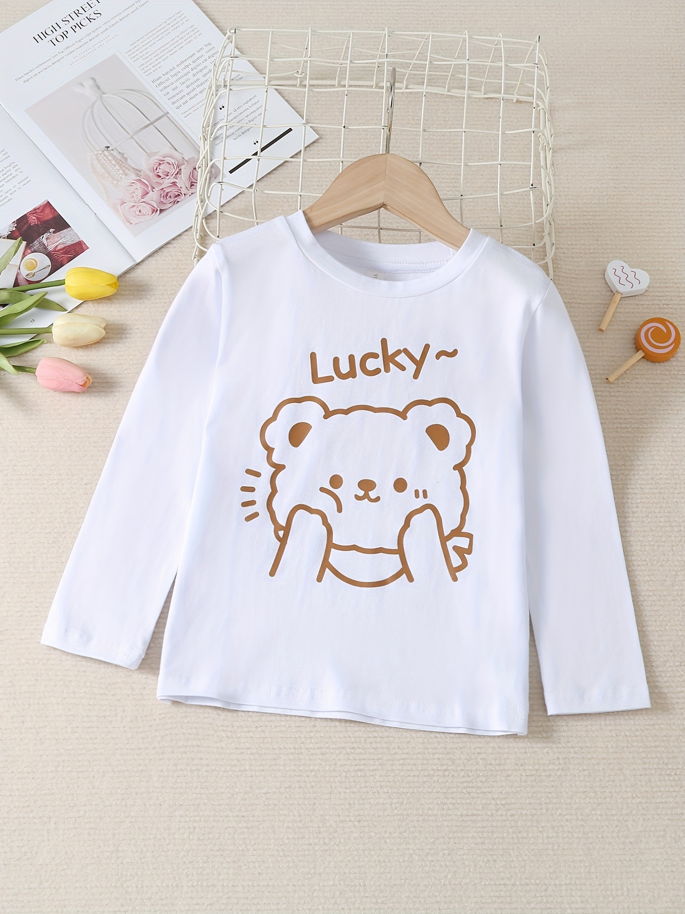 Women Cute Tops T Shirt Korean Fashion Clothes Girl Kawaii Bunny T-Shirt  White Pink Tee Animal Oversized Summer Crew Neck