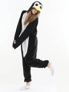 Cartoon-Pinguin-Neuheits-Pyjama-Bodysuit, Weihnachtliche, Süße Und Bequeme Einteiler-Nachtwäsche Mit Knöpfen, Loungewear Und Nachtwäsche Für Damen