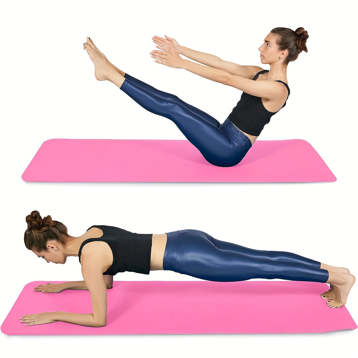 Esterilla de yoga cómoda, duradera, antideslizante, elástica, respetuosa  con el medio ambiente y sin olor, alfombrilla de ejercicio para pilates