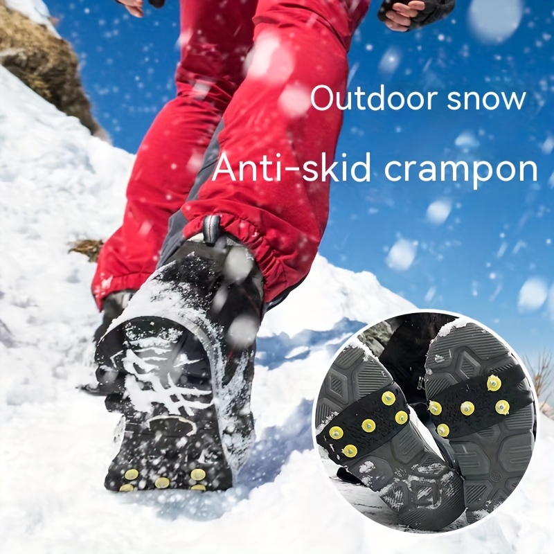 Crampones antideslizantes para nieve y hielo, cubiertas