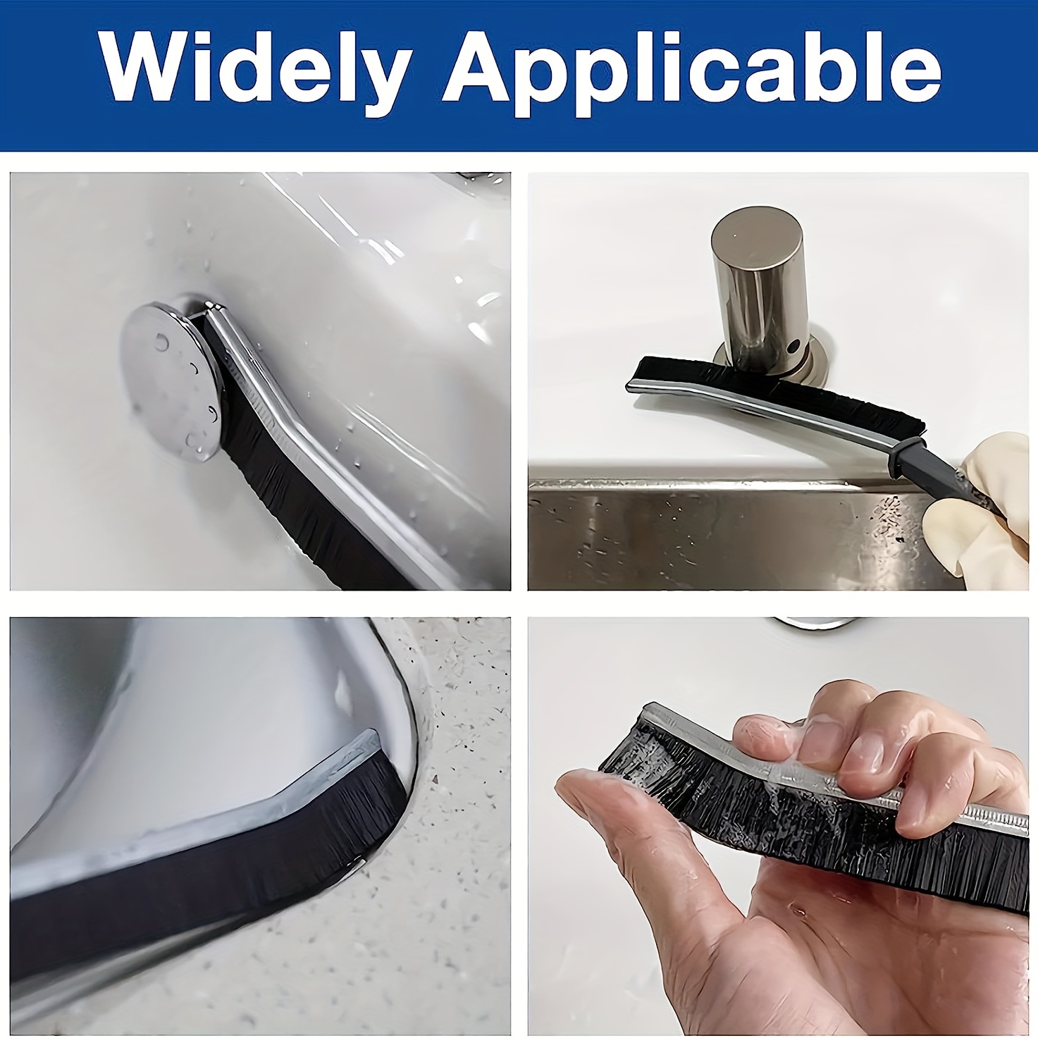 Flexible Cleaning Brush Hard-bristled Groove Cleaning Scrub Kitchen Toilet  Tile Dead Corner Cleaning Tool Groove Brushes - Temu