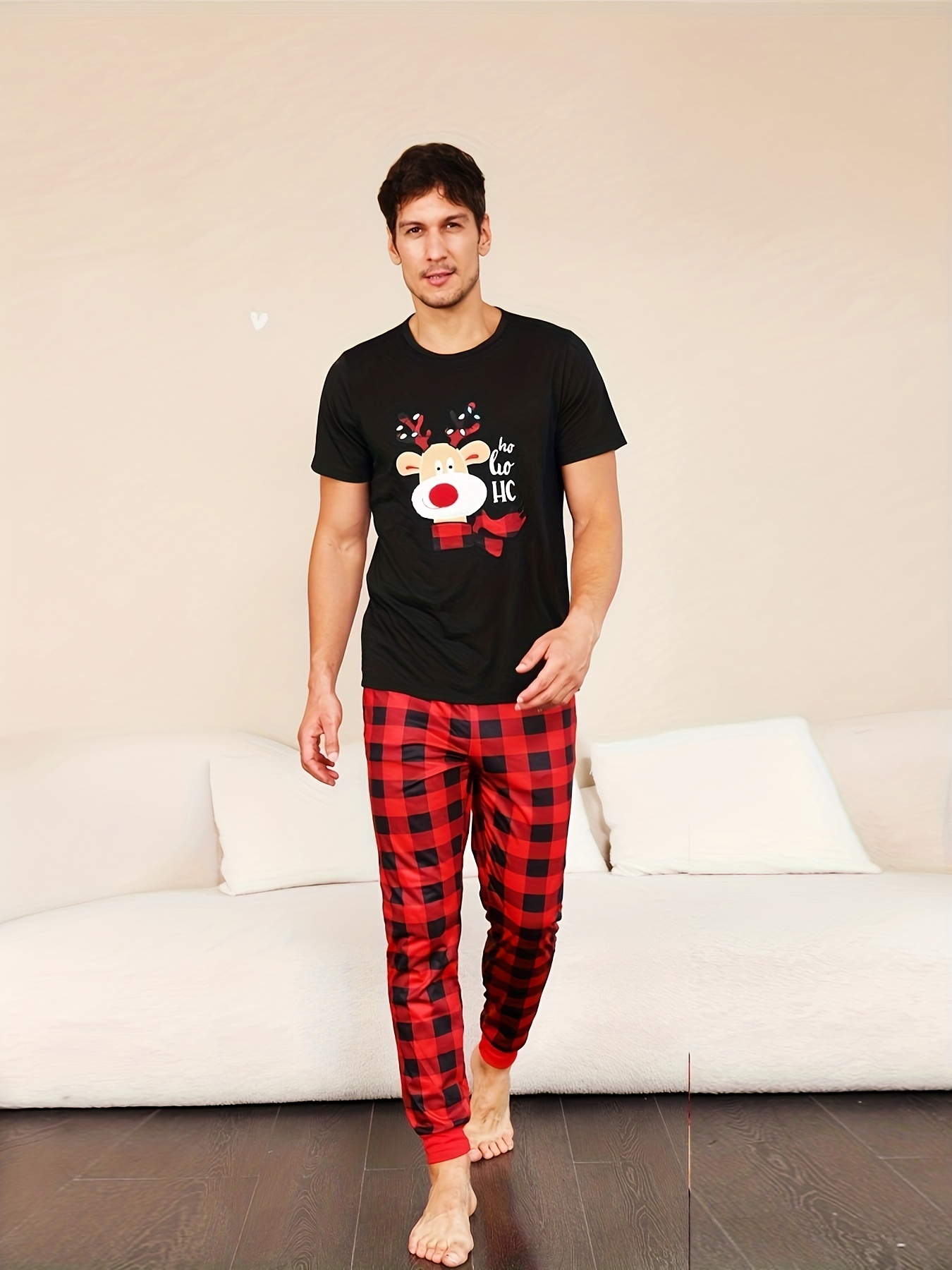 Men's Novelty Pajamas Sleepwear Set Christmas Gifts Fashion - Temu