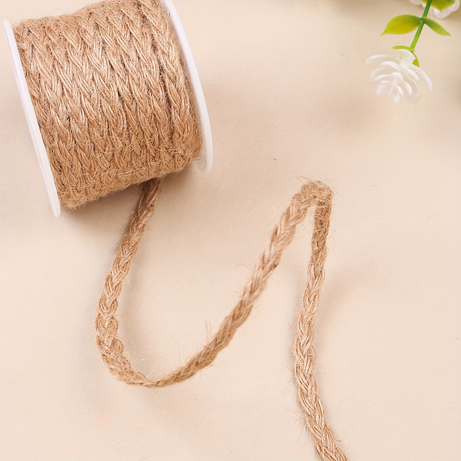 Braided Jute Rope Diy Retro Craft Making Decoration Holiday - Temu