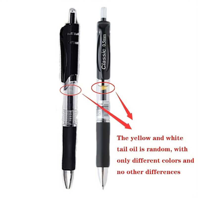 Black Gel Pens Retractable Gel Pens Smooth Writing For - Temu