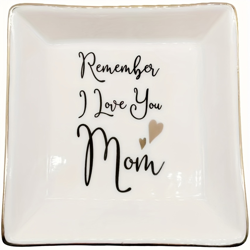 AREOK Best Gifts for Mom, Funny Mom Gifts from Daughters Son - Birthday  Gifts for Mom, Mom Christmas Gift, Jewelry Tray, Ceramic Ring Dish Holder