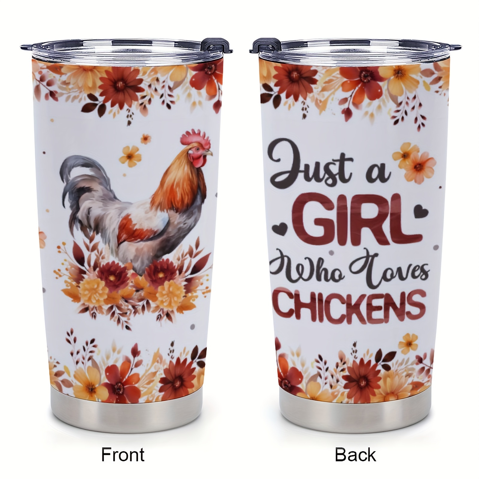 Egg Gift Cup, For Men, Women, Cocks And Hens Are Happier Together, Insulated  Travel Coffee Mug With Lid - Temu