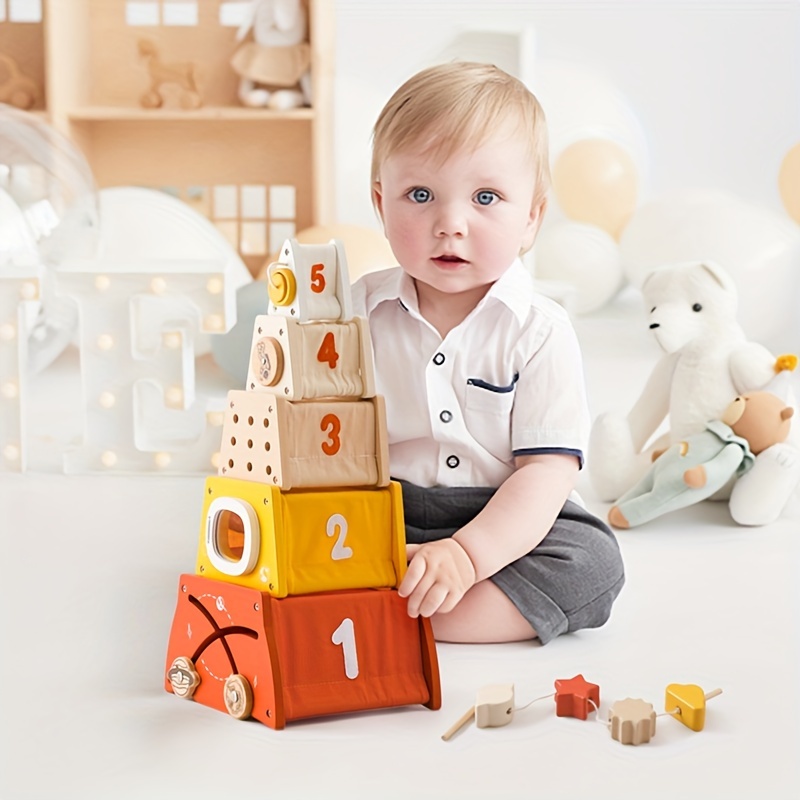 Montessori Bildungsspielzeug, Ball Drop Roll Swirling Tower Blocks,  Holzbaum-marmorball-laufbahnspiel Für Babys Und Kinder, Sparen Sie Mehr  Mit Ausverkaufsangeboten