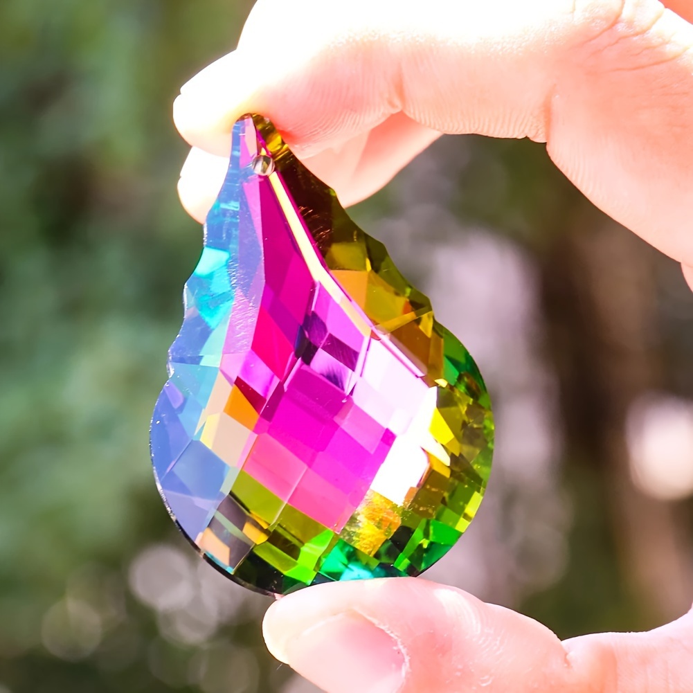 Verre clair boule de cristal prisme pendentif attrape-soleil 50 mm