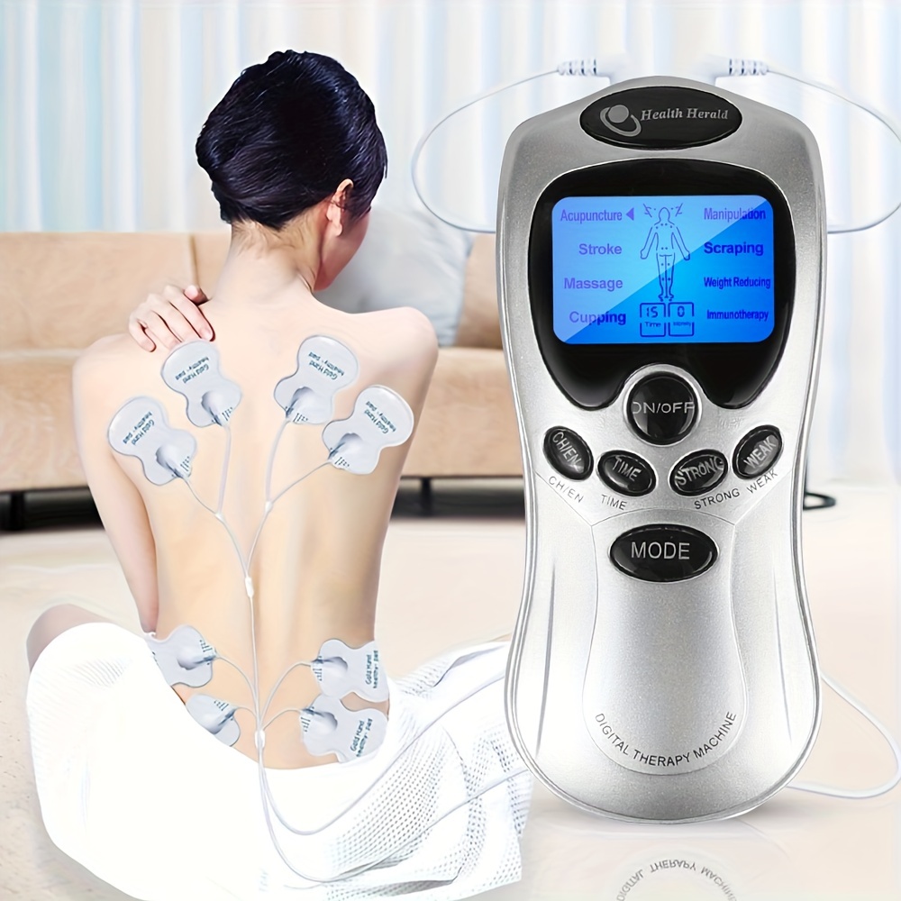 Electronic Pulse Massage Neck and Back Massager Muscle Stimulator - Therapy Pulse Electrical Massager Electronic Body Massage Device, Digital Tens