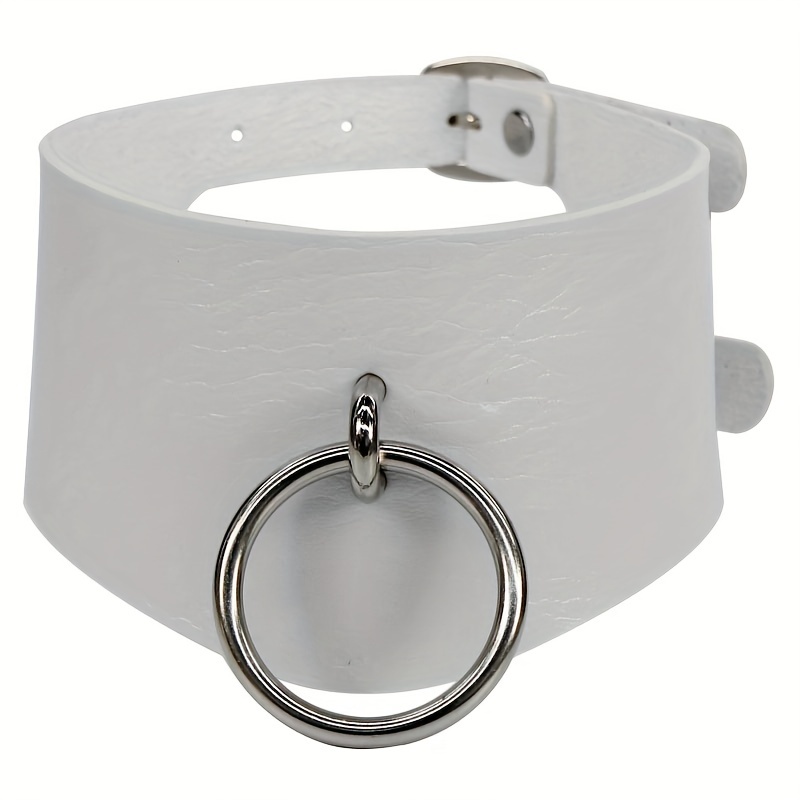 Personality PU Leather Choker Collar Necklace