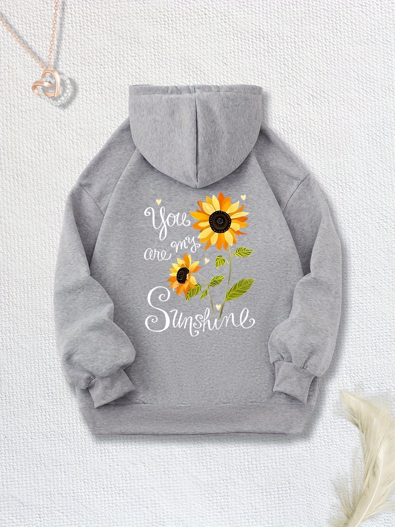 Mädchen Hoodie Mit Print - Bequemer Kapuzenpullover Für Teenager In Oversize