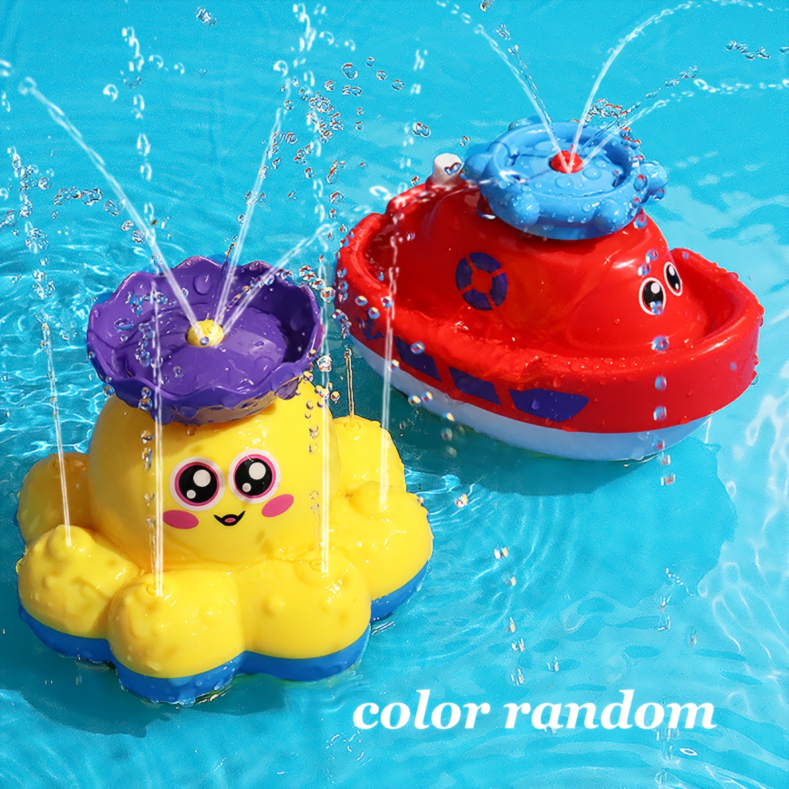 DPTOYZ Baby Bath Toys, Sea Lion Fancy Spin Spray Water Bath Toys for Toddlers 1-3, Bathtub Shower Toys for Kids Ages 4-8, Sensory Bath Toys for
