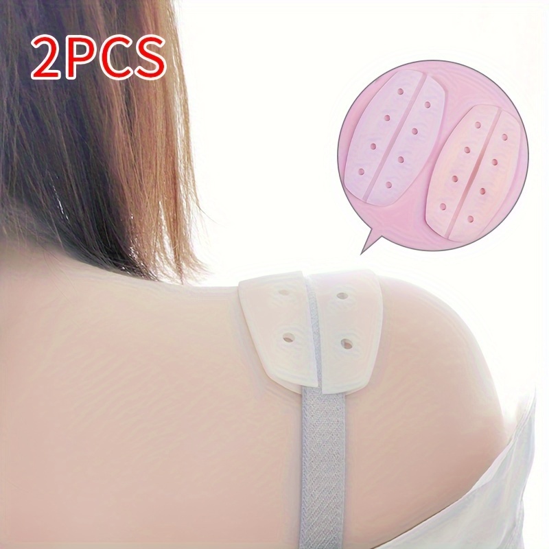 2Pcs Silicone Non Slip Shoulder Strap Pads Female Soft Bra Strap