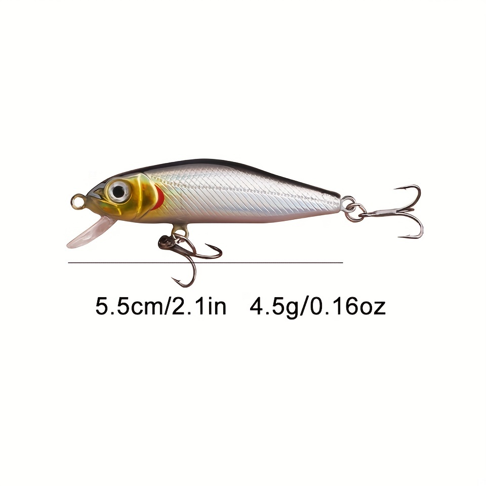 Mini Floating Minnow Wobblers Fishing Lures 5cm 4.5g Trout