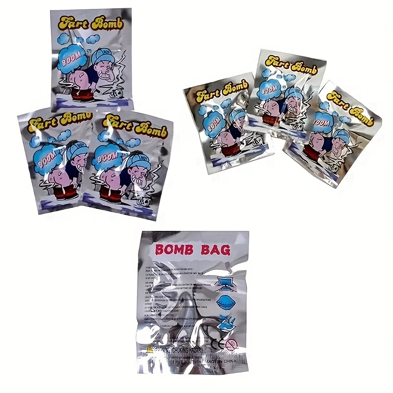 TINYSOME 10 PCS Funny Smelly Fart Stink Bomb Smelly Bag Fart for  Kids&Adults Trick Toy