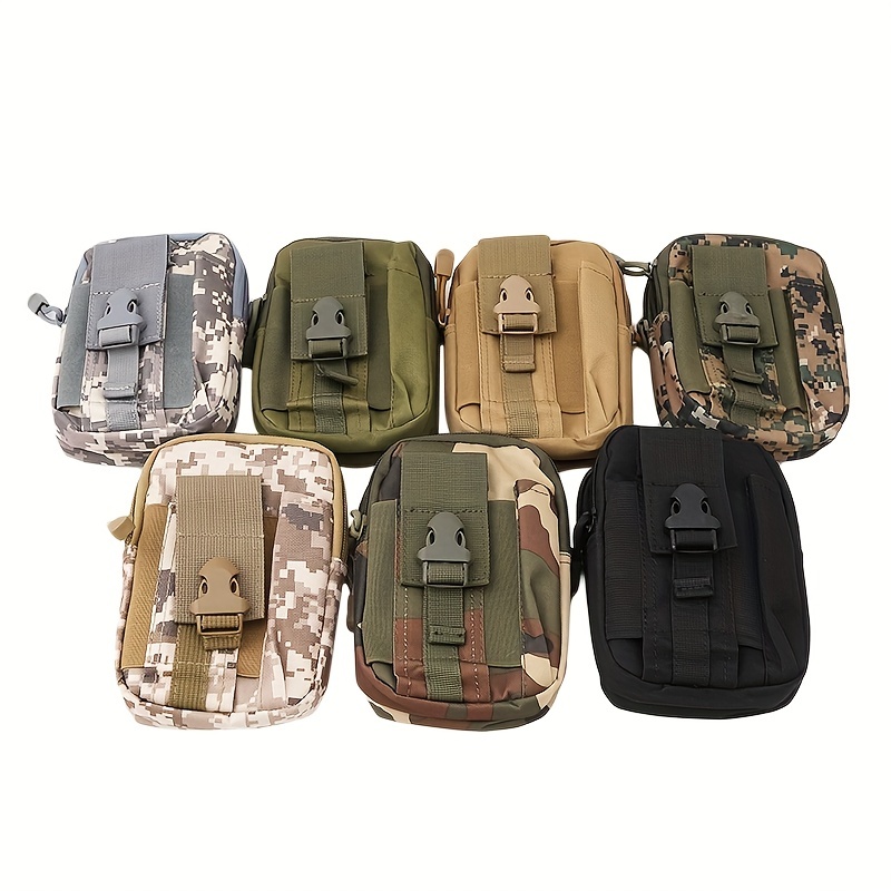 TRIWONDER Borsello Tattico da Cintura Tattica Marsupio Militare Tattico Borsa  Militare Porta Telefono Borsello Uomo Donna per Campeggio Caccia Trekking  (01 Cachi) : : Sport e tempo libero