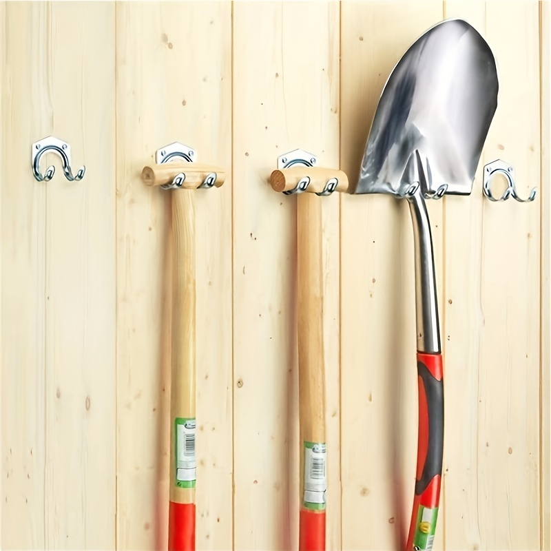 10-pack Tool Hanger Hook Set, Wall Mount Dual Tool Storage Hook