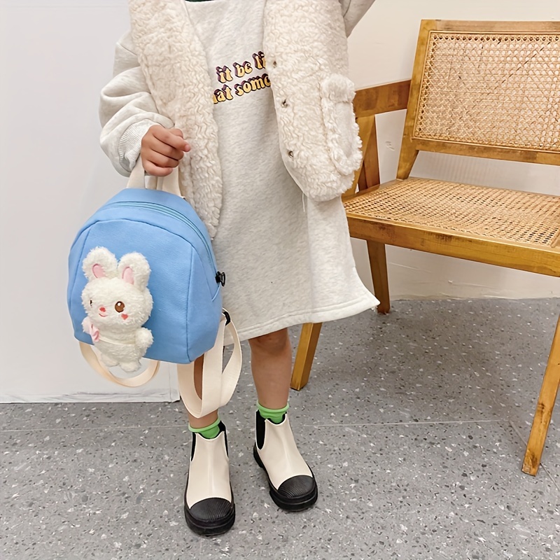 Kids Rabbit Plush Mini Backpack School Bag