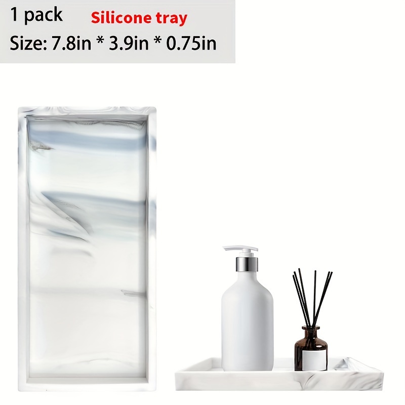 Vanity Tray Countertop Soap Dispenser Tray Silicone Tray For - Temu