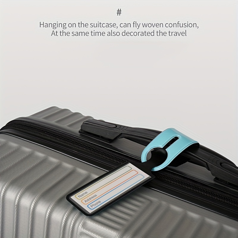  PU Leahter Luggage Tag for Suitcases, Privacy