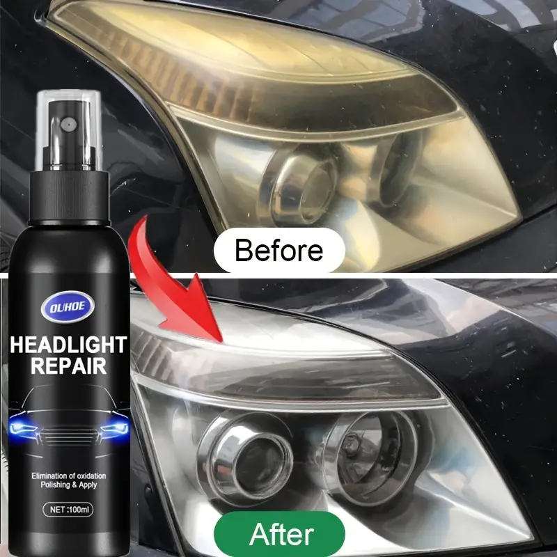 Headlight Restorer Lamp Renovation Agent Polishing Kit - Temu