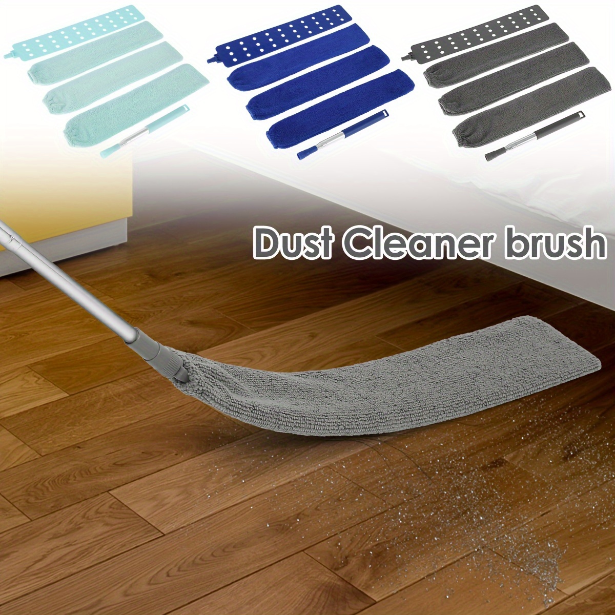 Retractable Gap Dust Cleaner for Sofa Bed Flexible Handle Crevice Mop Brush  Tool
