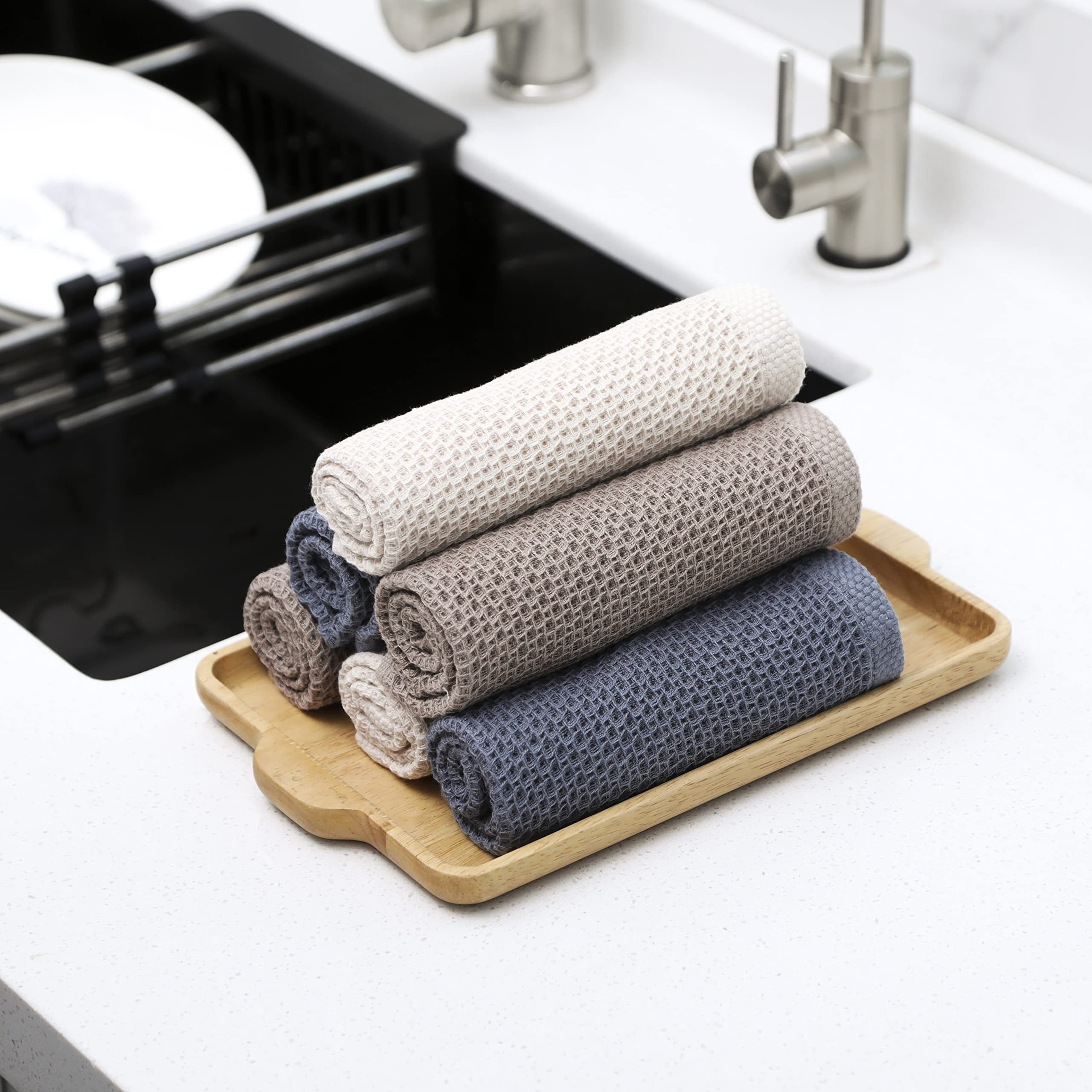 Square Cotton Dish Towels, Cotton Waffle Woven Kitchen Tableware Dish  Cloth, Kitchen Dishwashing Towels, Hand Towel, Super Soft, Absorbent And  Quick Drying Cleaning Towels, Cleaning Supplies - Temu