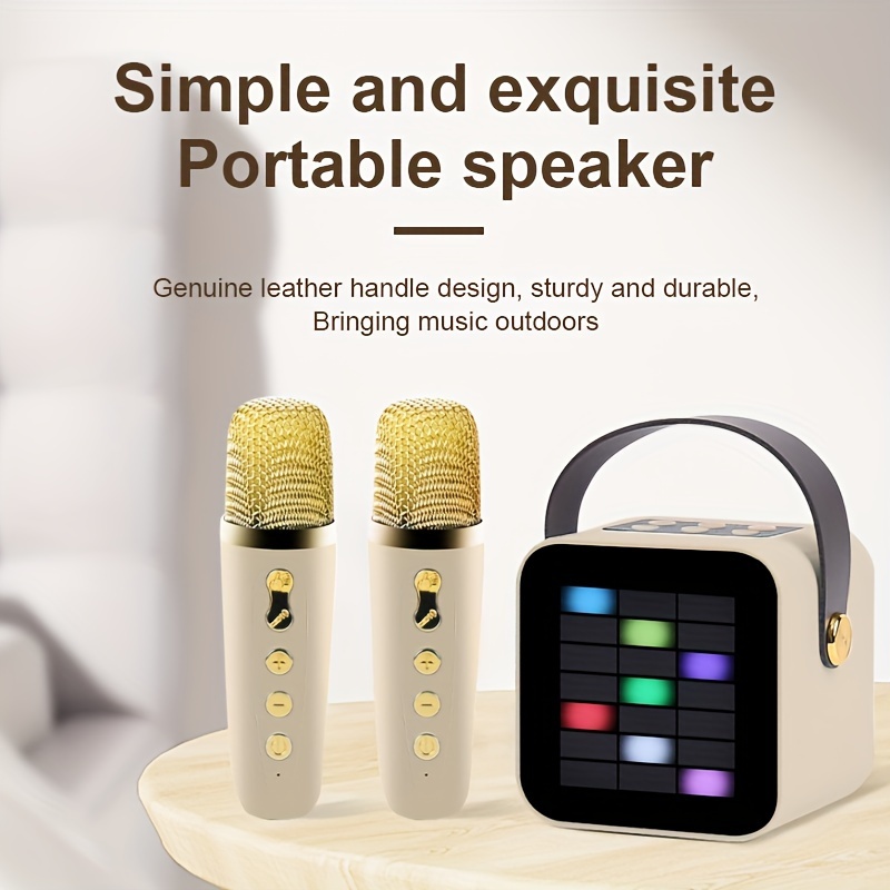 Haut-parleur de microphone Bluetooth sans fil pour adultes et