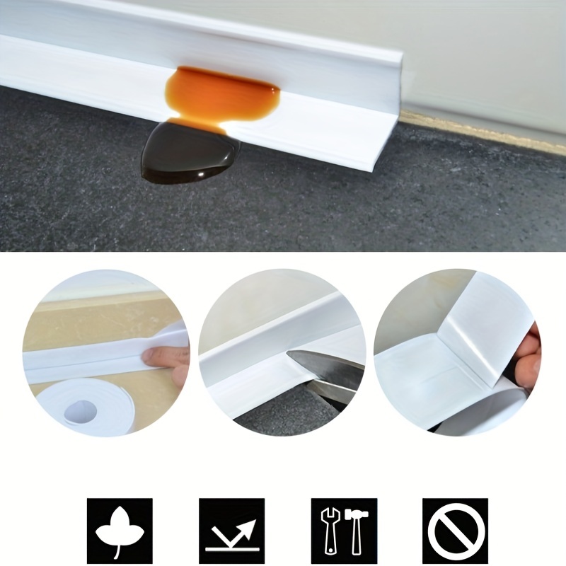 Adhesive Tape Pvc Wall Corner Sealing Waterproof Self - Temu