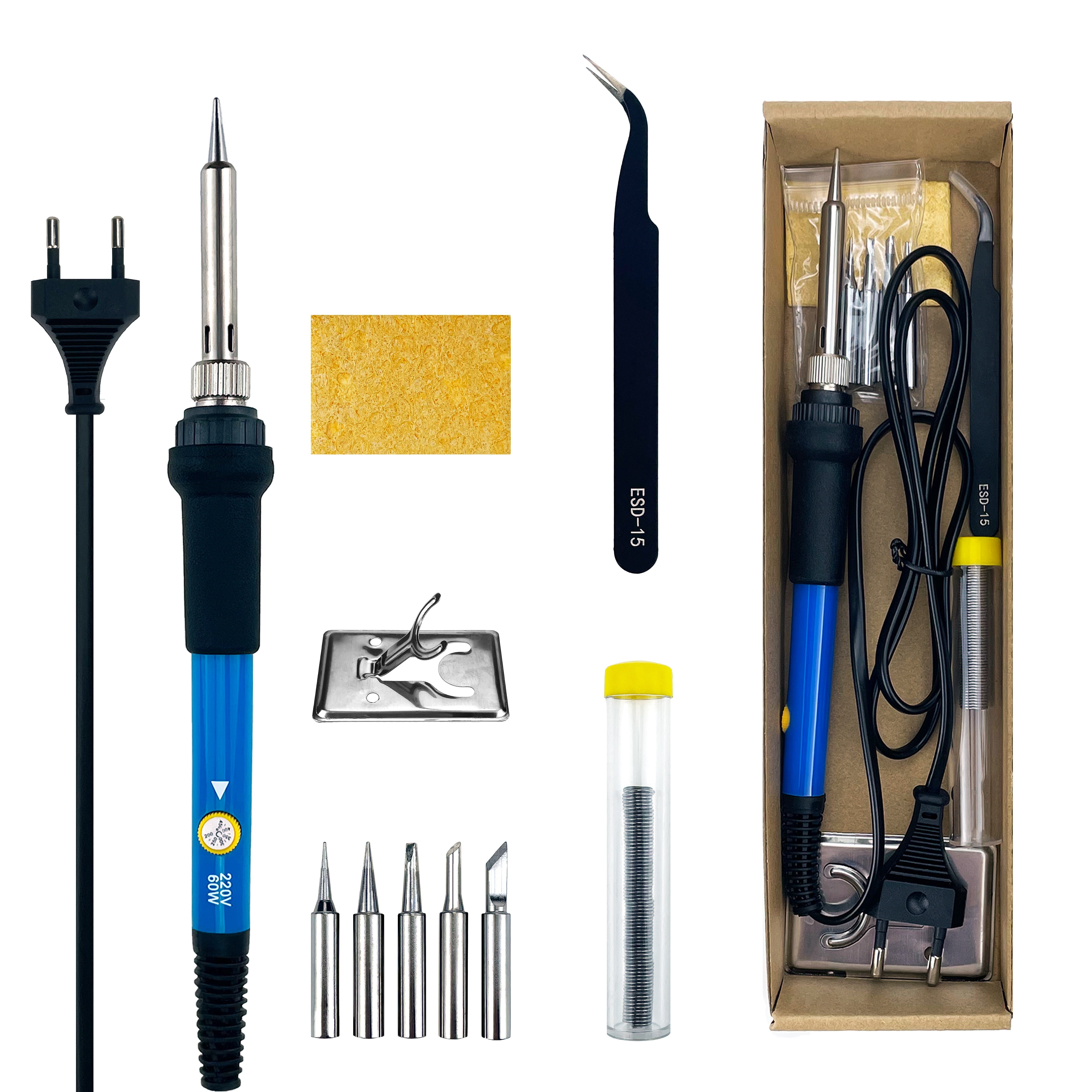 Kit d'outils de soudage pour fer à souder électrique 60w Ensemble