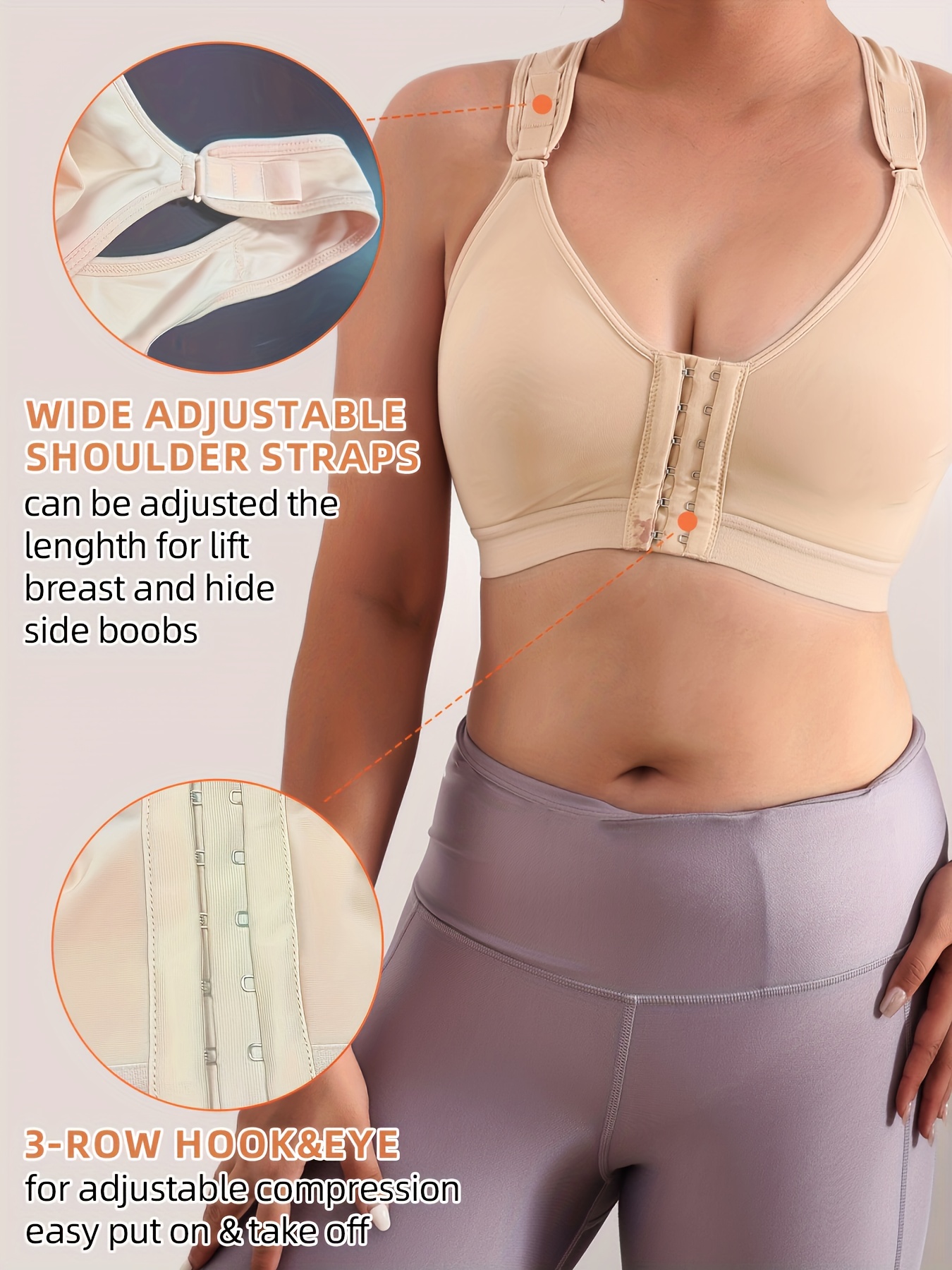 Simple Solid Seamless Bra Comfy Breathable Backless Push - Temu