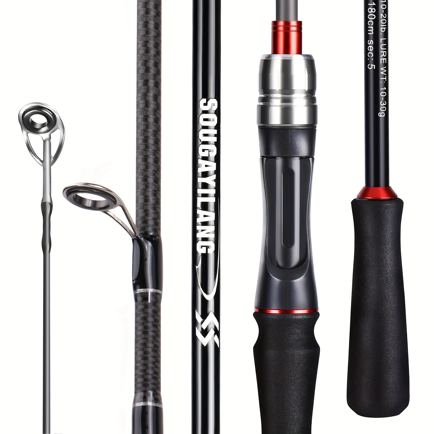 Sougayilang Carbon Portable Ultra light Fishing Rod 5 - Temu