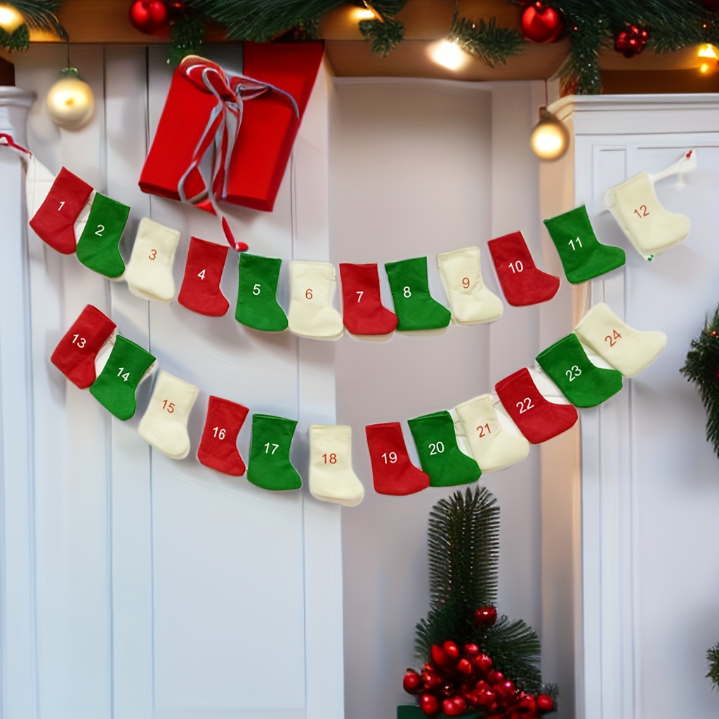 Indoor Christmas Decor, Stockings, Wall Decor, Garland
